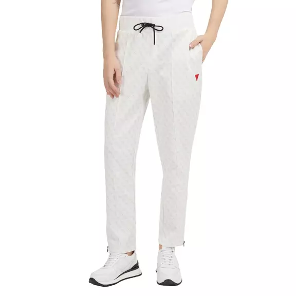 Guess Korbin All Over Logo Pant "White"