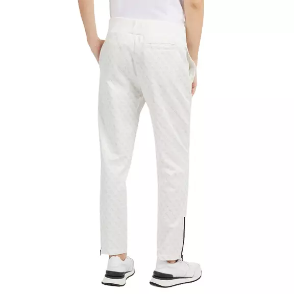 Guess Korbin All Over Logo Pant "White"