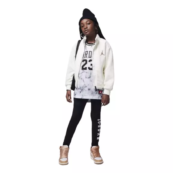 Jordan Girls Jumpman High Pile Sherpa Jacket "Sail"