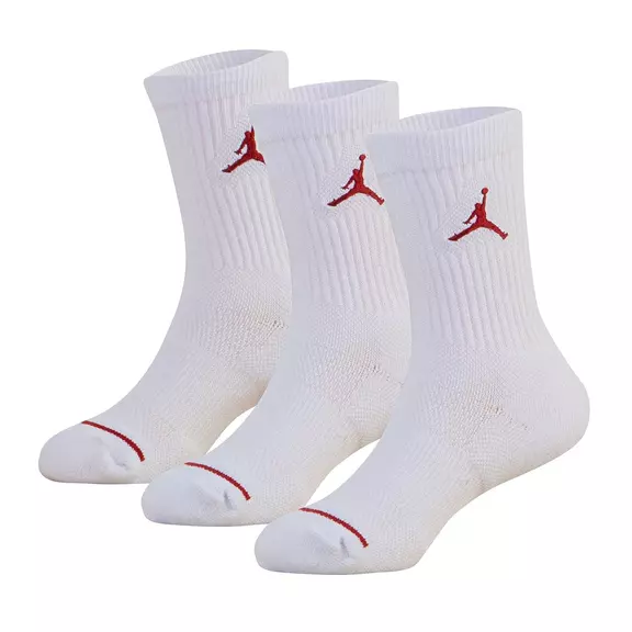 Jordan Kids Jumpman Crew Socks 3 Pair "White"