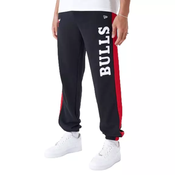 New Era NBA Chicago Bulls Mesh Panel Grey Relaxed Joggers