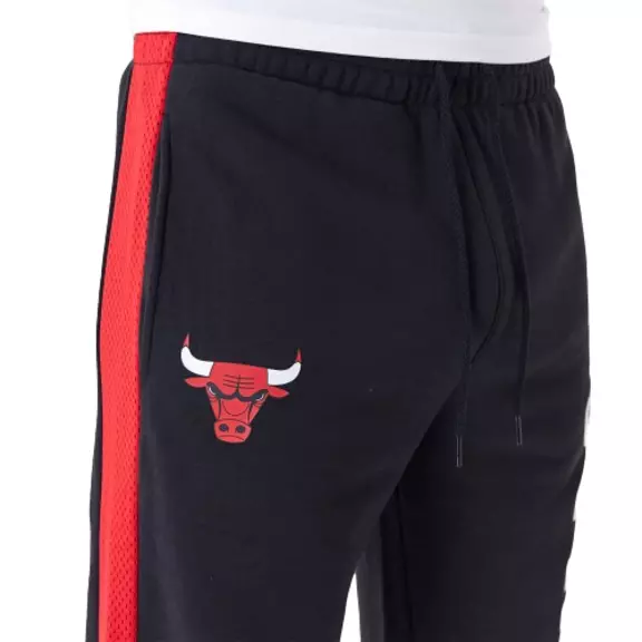 New Era NBA Chicago Bulls Mesh Panel Grey Relaxed Joggers