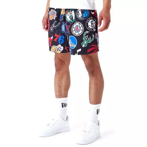 New Era NBA Logo Team All Over Print Shorts