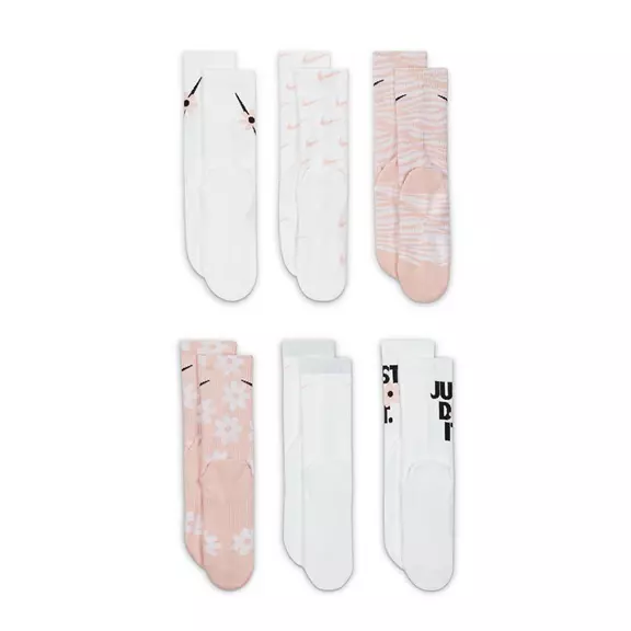 Nike Everyday Plus Cushioned Kids' Crew Socks (6 Pairs)