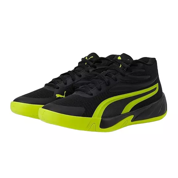 Puma Court Pro Junior "Black Electric Lima"