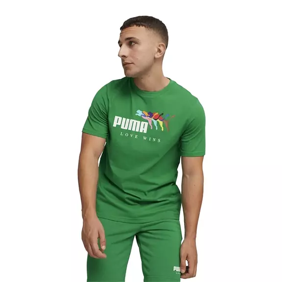 Puma ESS+ LOVE WINS Tee "Green"