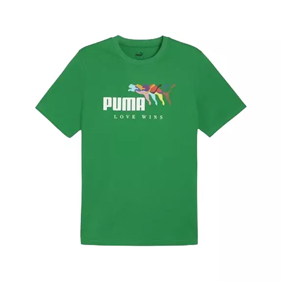 Puma ESS+ LOVE WINS Tee "Green"