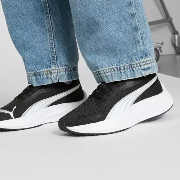 Puma Pounce Lite Jr  "Black-Silver"