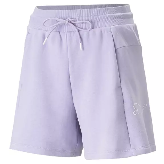 Puma Power Colorblock High-Waist Shorts "Spring Lavender"