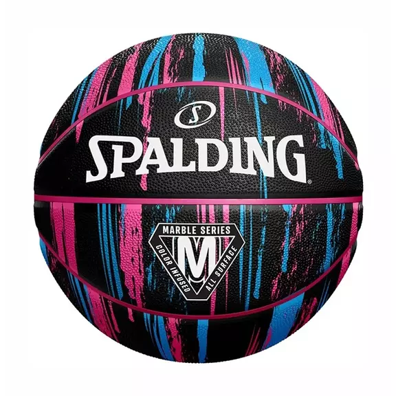 Spalding Marble Pink Sz6 Rubber Baket (Talla 6) "BlackPink"