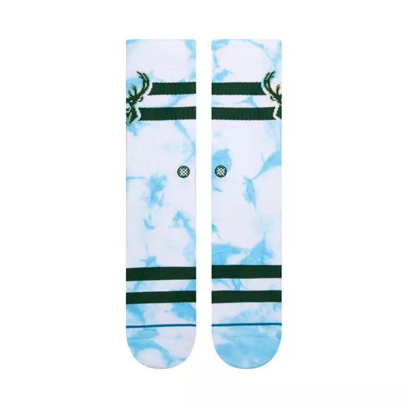 Stance Casual NBA Bucks Dyed Crew Socks "Blue"