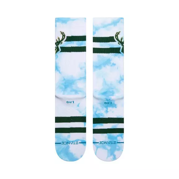 Stance Casual NBA Bucks Dyed Crew Socks "Blue"