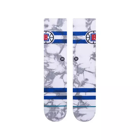 Stance Casual NBA Clippers Dyed Crew Socks "Silver"