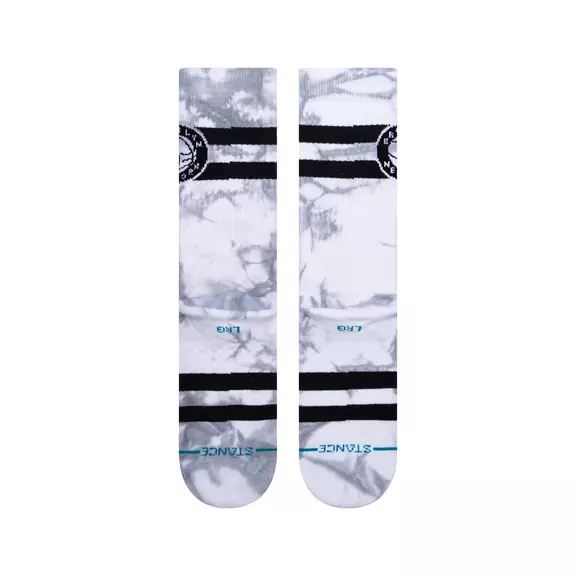 Stance Casual NBA Nets Dyed Crew Socks "Grey"