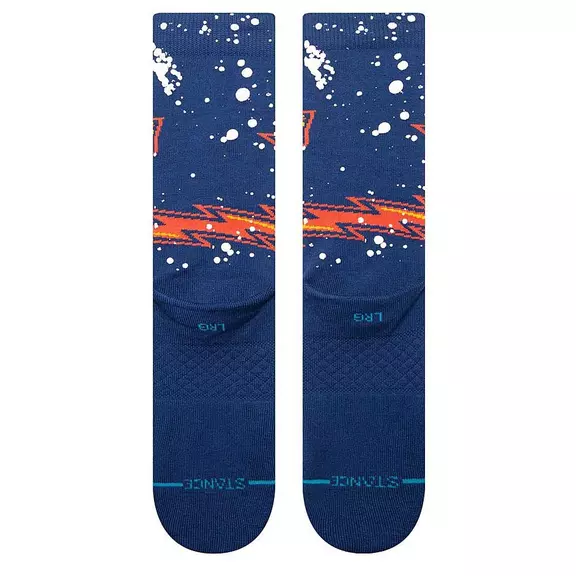 Stance Casual NBA Overspray Warriors Crew Socks