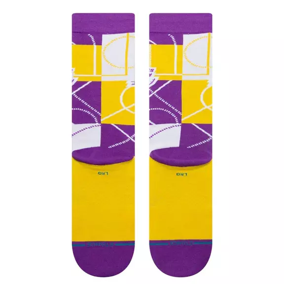 Stance Casual NBA Zone LAL Crew Socks