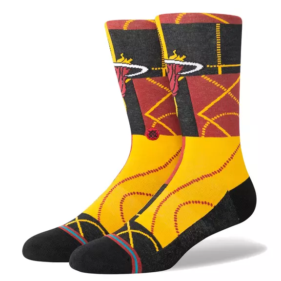 Stance Casual NBA Zone MIA Crew Socks