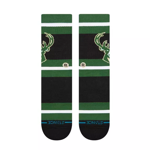 Stance Casual Prep Milwaukee Bucks Crew Socks