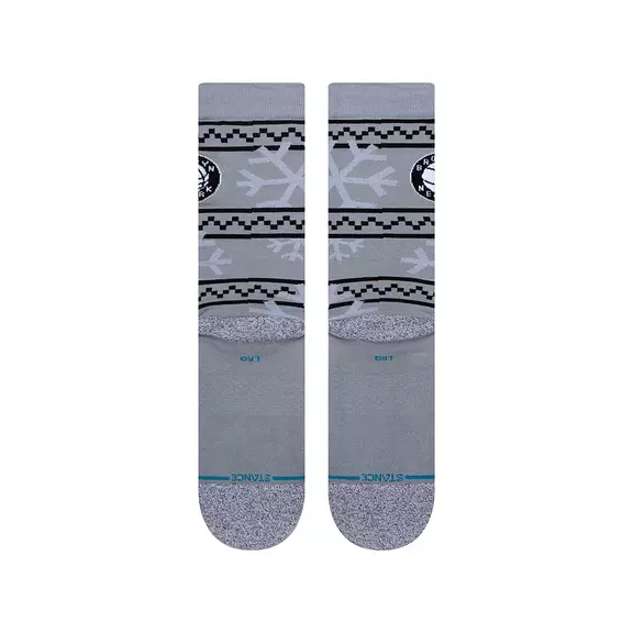 Stance NBA Brooklyn Nets Frosted 2 Crew Socks "Gray"