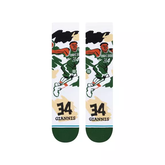 Stance NBA Casual Paint Giannis Crew Socks