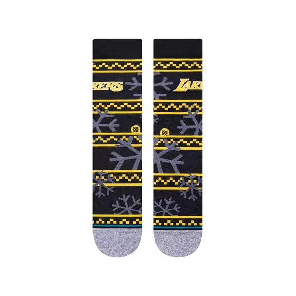 Stance NBA L.A Lakers Frosted 2 Crew Socks "Black"