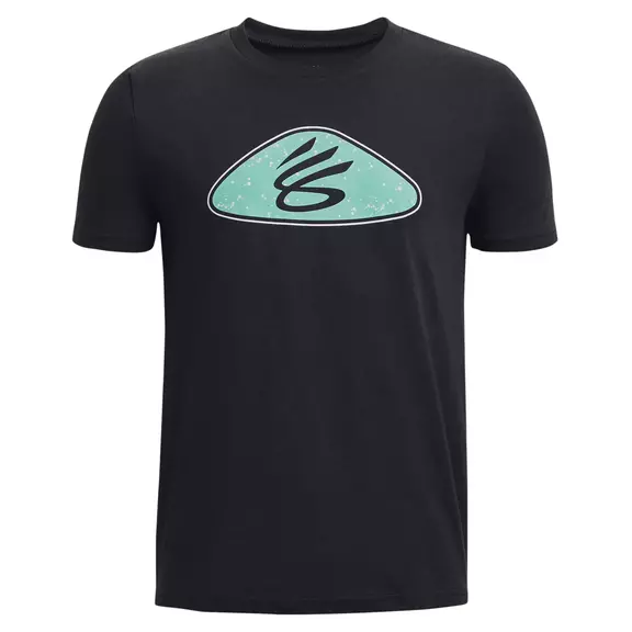 UA Boys' Curry Logo Short Sleeve Tee "Black"