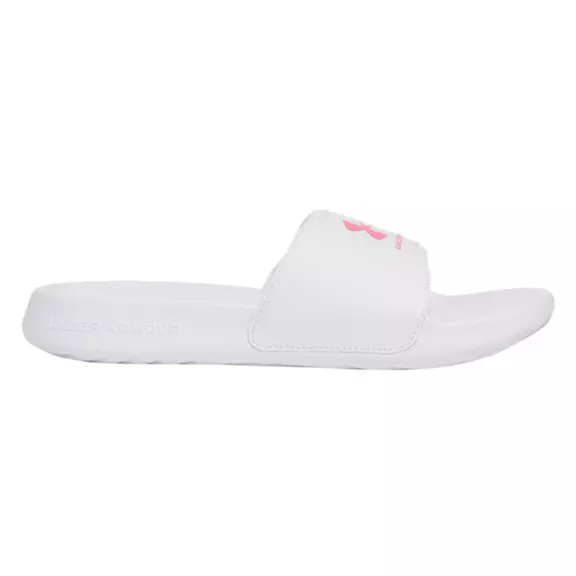 UA Women's Ignite Select Slides "White-Super Pink"