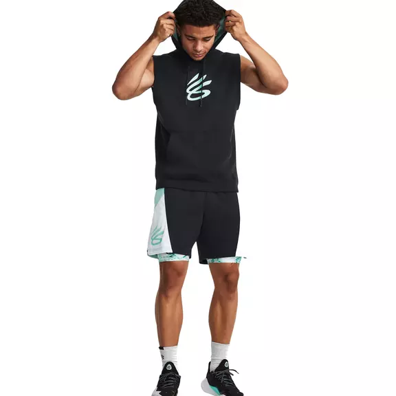 Under Armour Men's Curry Fleece Sleeveless Hoodie "Black"