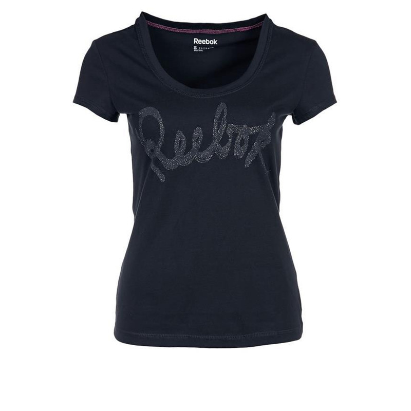 Reebok Camiseta Mujer APP Logo negro manelsanchez