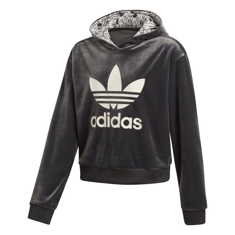 Adidas Originals Junior Crop Hood Zebra Stripes