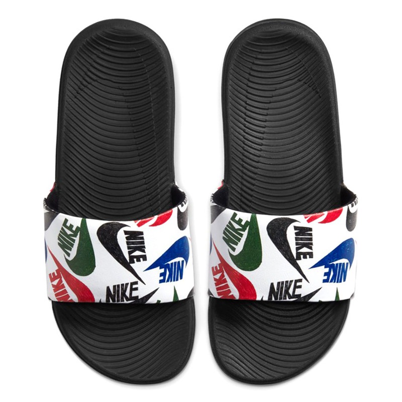 Nike kawa slide white and black online