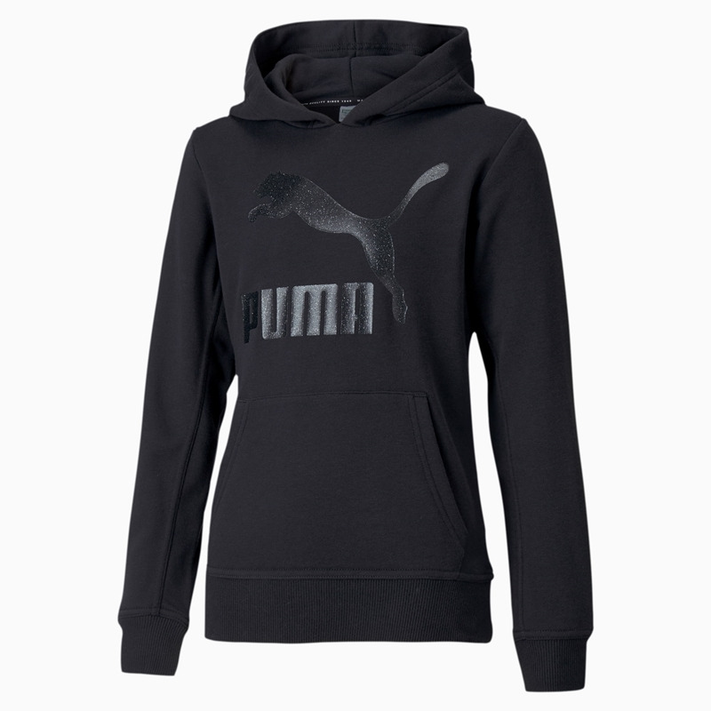 Puma Junior Classics Logo Hoodie G black