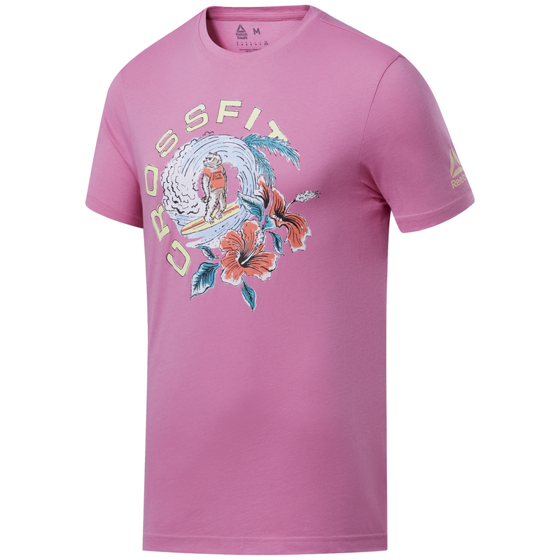 Camisetas reebok best sale crossfit hombre rosas