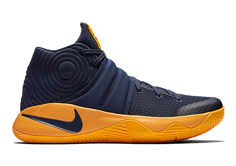 kyrie 2 navy blue and yellow