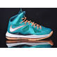 Lebron X "Dolphins" (302/turquesa/naranja/blanco)