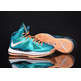 Lebron X "Dolphins" (302/turquesa/naranja/blanco)