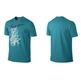 Camiseta Nike "The Swoosh Net" (372/tropical teal/navy/blanco)