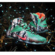 Lebron XII Christmas "Akron Birch" (363/verde esmeralda/esmeralda oscuro/hiperponche)