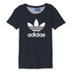 Adidas Originals Mujer Camiseta Graphic AOP Topos (marino/blanco)