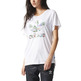 Adidas Originals Mujer Camiseta Boyfriend Trefoil Floral (blanco)