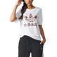 Adidas Originals Mujer Camiseta Boyfriend Trefoil Tropic (blanco)