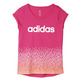 Adidas Junior Girls Camiseta Wardrobe Fun (rosa/blanco)