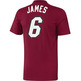 Adidas NBA Camiseta Gametime Lebron James (rojo/blanco)