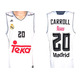 Camiseta Carroll #20# Real Madrid Basket 2015-2016 (blanco/gris)