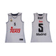 Camiseta Rudy #5# Real Madrid Basket 2015-2016 (blanco/gris)