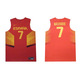 Camiseta Réplica Navarro #7# España 2014 (601/rojo/amarillo)