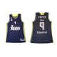 Camiseta F. Reyes #9# Real Madrid Basket 2015-2016 (gris/volt)