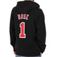 Adidas Sudadera NBA Game Time Player Bulls Rose Nº 1 negro/rojo)