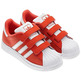 Adidas Superstar 2 CF C (28-35)(naranja coral/blanco)