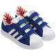 Adidas Superstar 2 CF C (28-35)(azul/blanco)